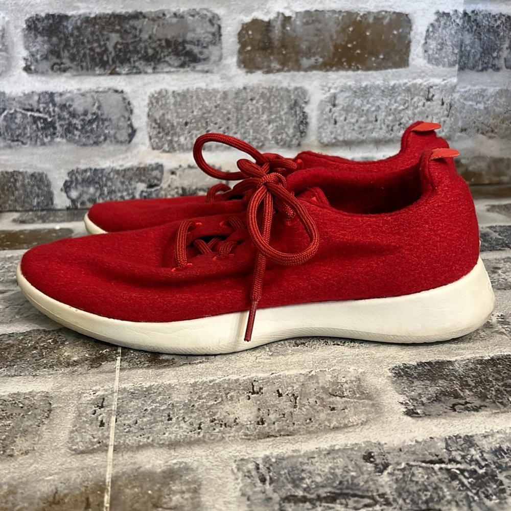 Allbirds Wool Runners Red Women's Running Shoes Size 10 - Picture 2 of 8